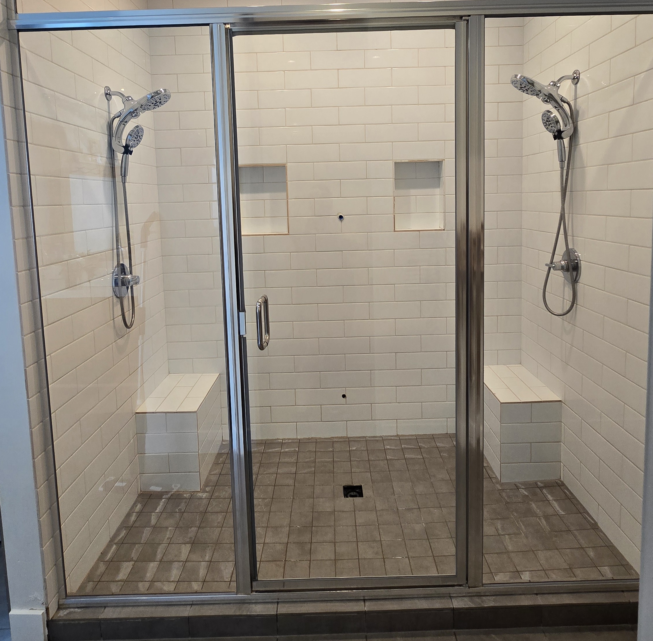 Shower Glass before cleaning in St. George Utah