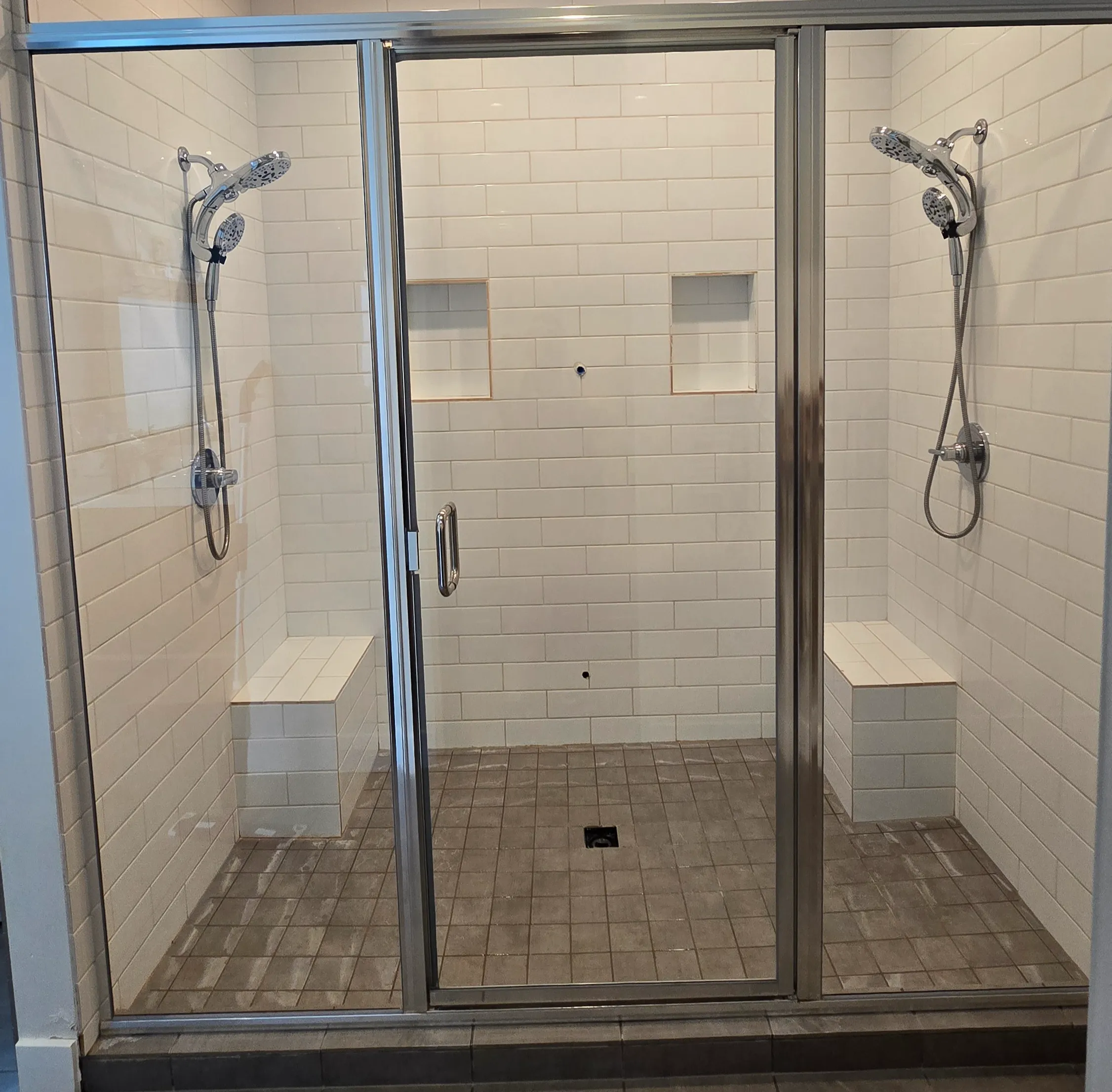 Shower Glass before cleaning in St. George Utah