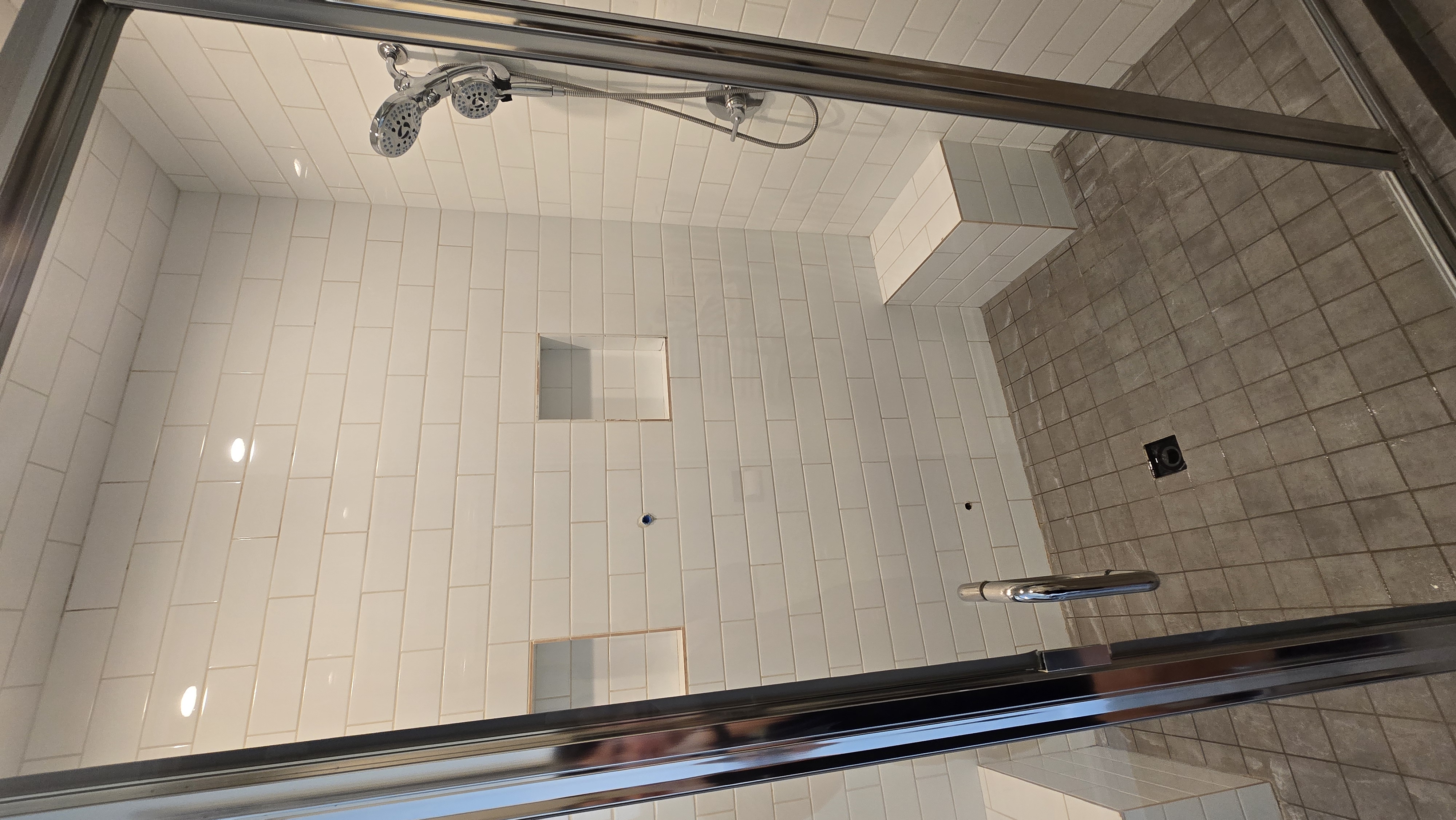 Shower Glass before cleaning in St. George Utah
