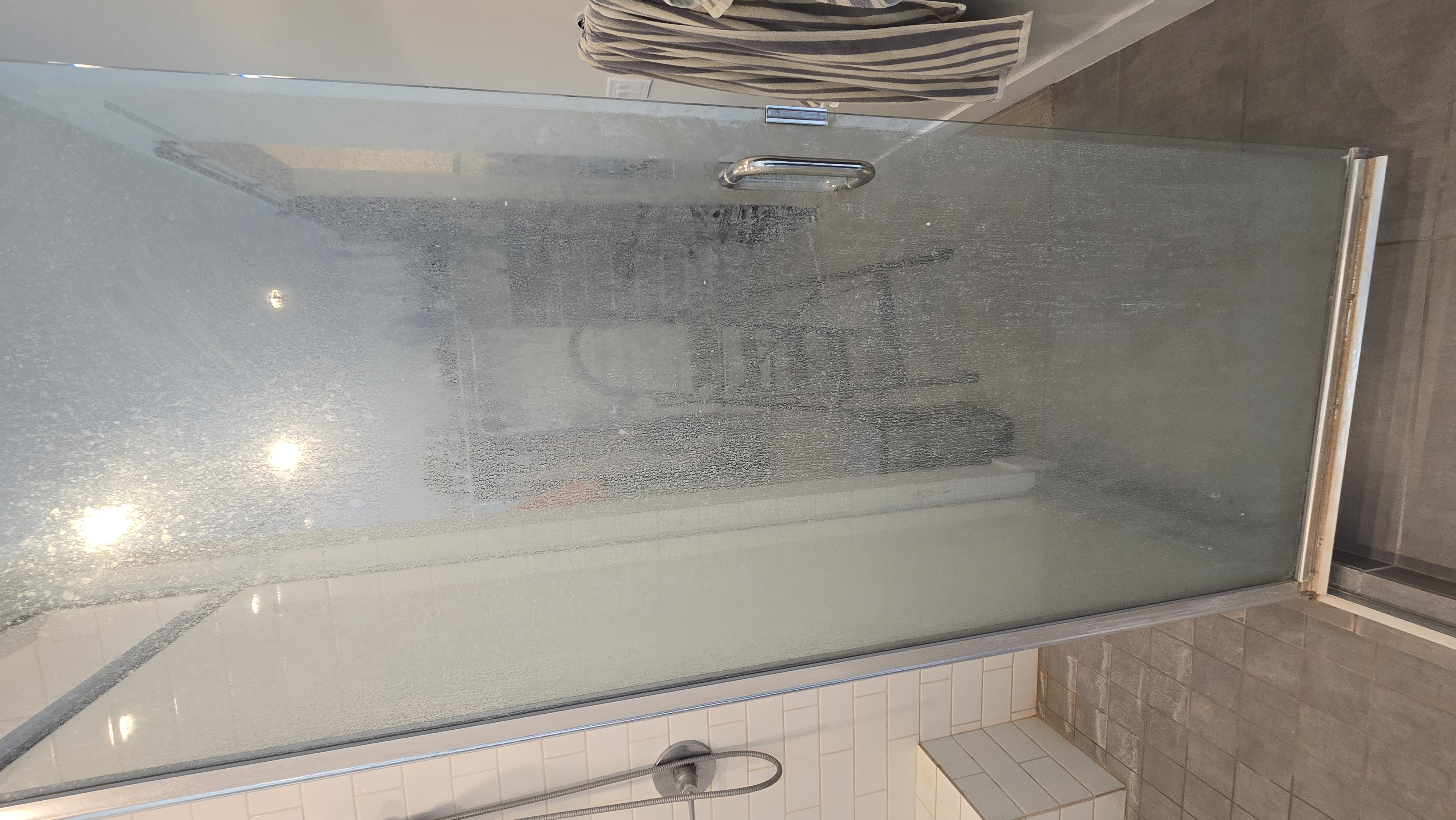 Shower Glass after cleaning in St. George Utah