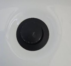 Sink drain after cleaning