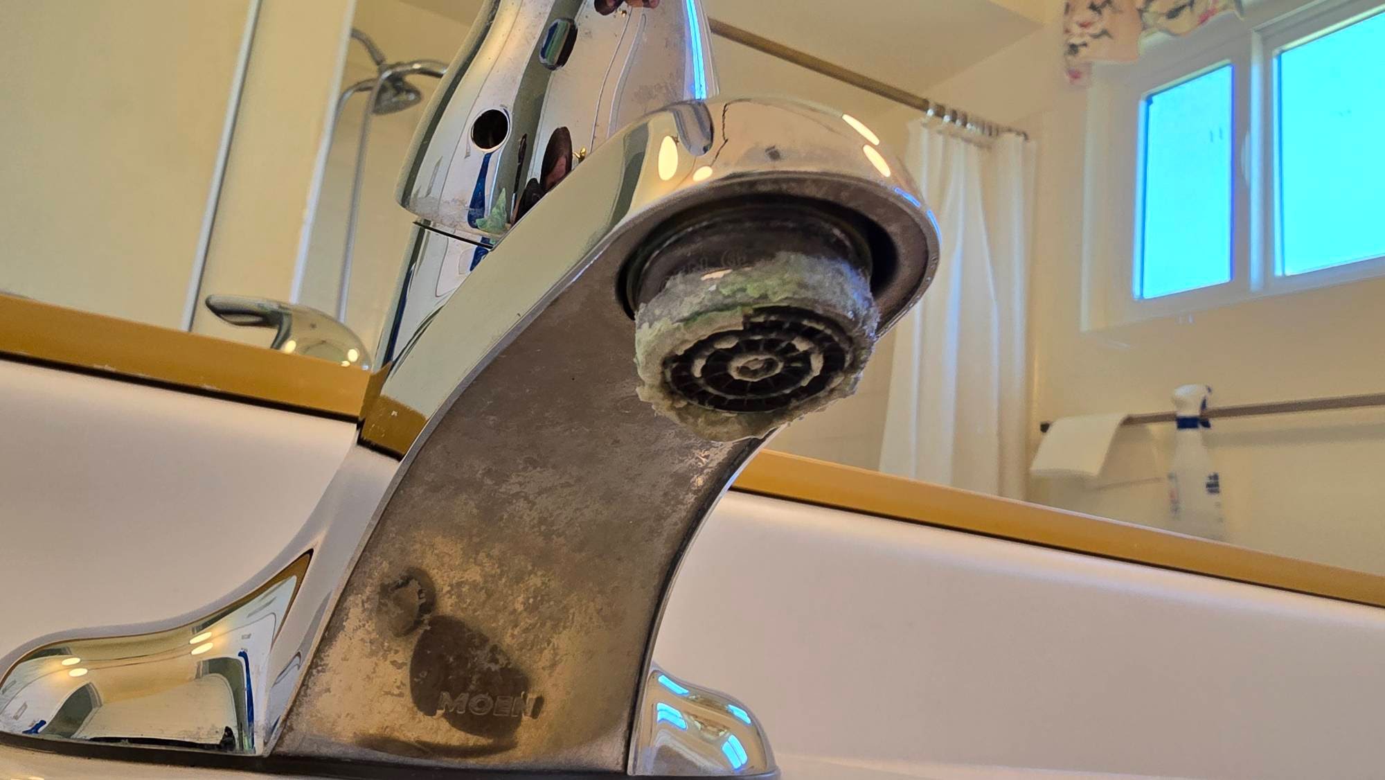 Mineral buildup after cleaning
