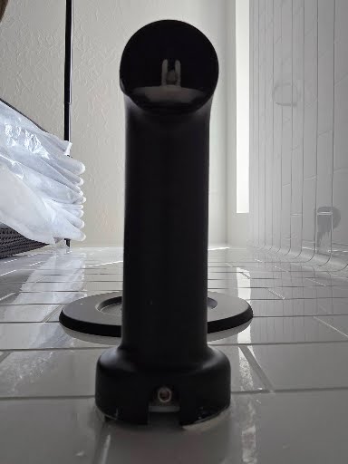Shower faucet after cleaning