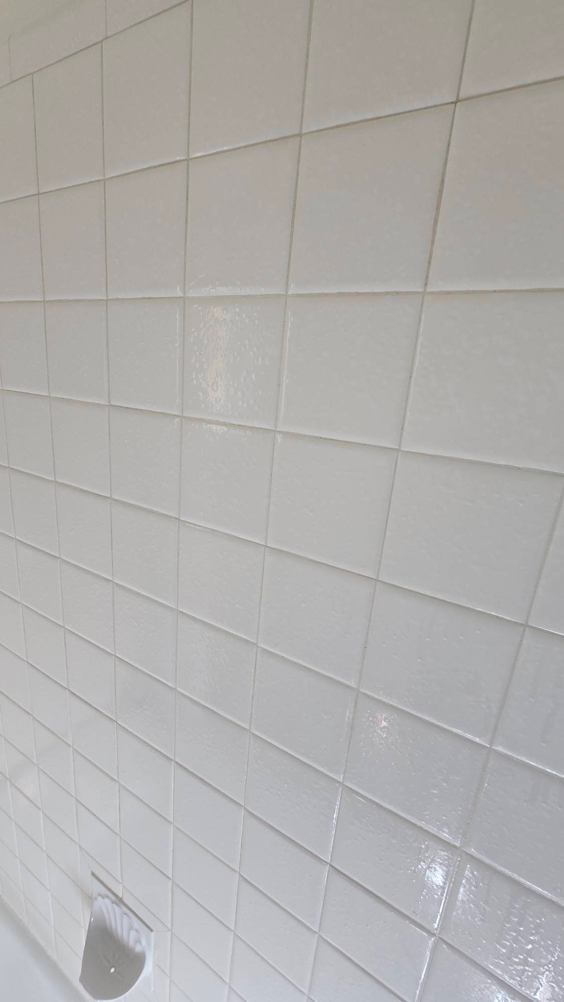 Shower Tile Surround before cleaning