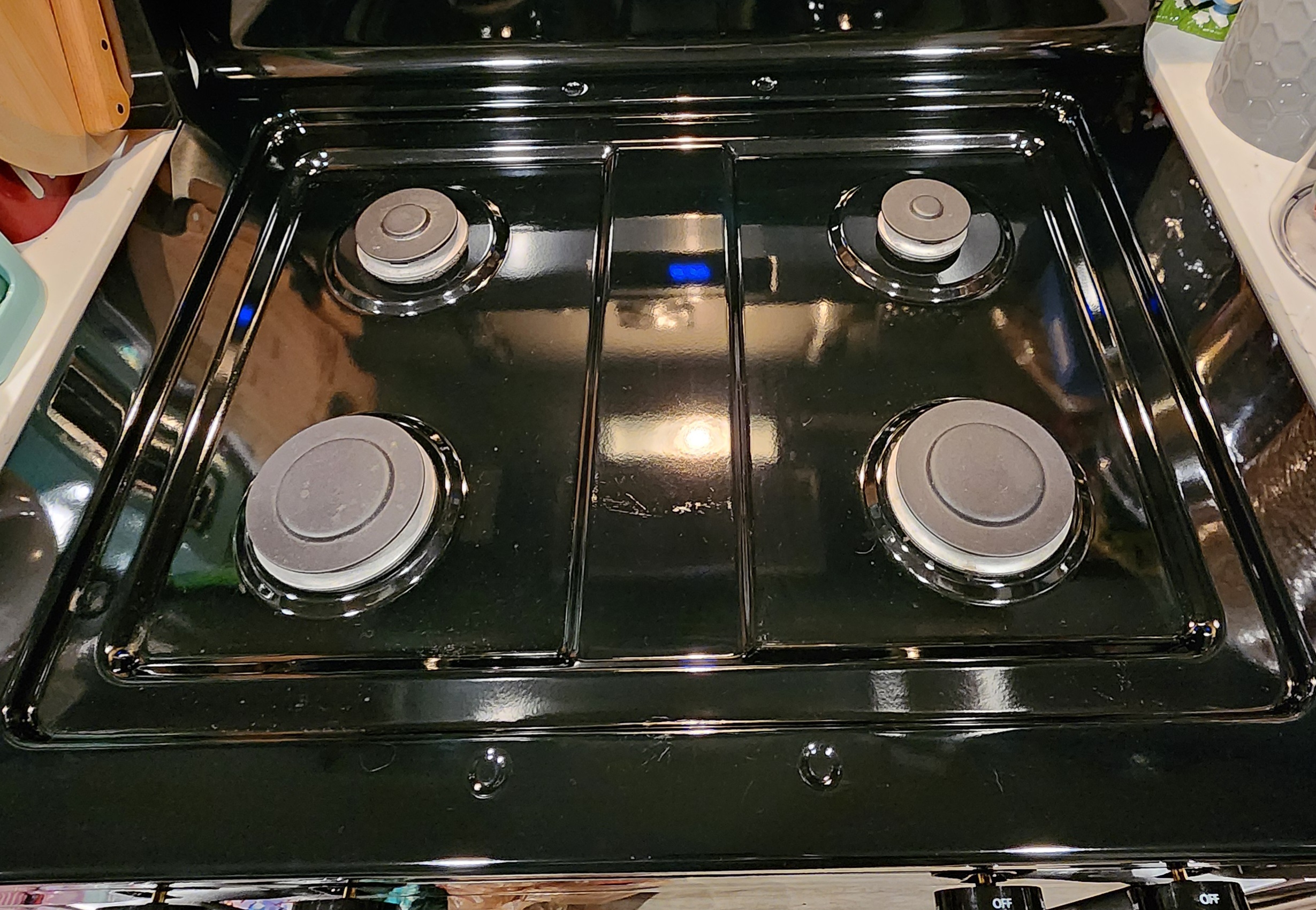 Stovetop after cleaning